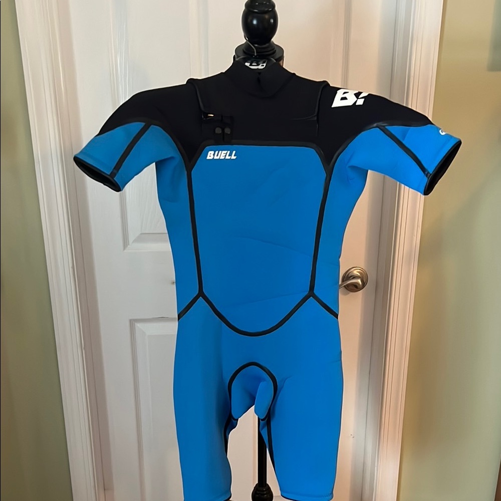 Blue and Black Rashguard for Swim